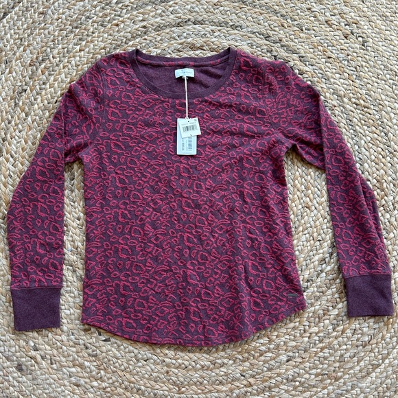 Lucky Brand NWT NEW Cheetah‎ Print Pullover Womens Sweater Casual Animal Print - Picture 1 of 8